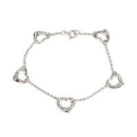Tiffany & Co. Sterling Silver Elsa Peretti Open Heart Bracelet