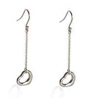 Tiffany & Co. Sterling Silver Elsa Peretti Open Heart Earrings 3