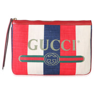 Gucci Multicolor Canvas Logo Pouch Handbag id