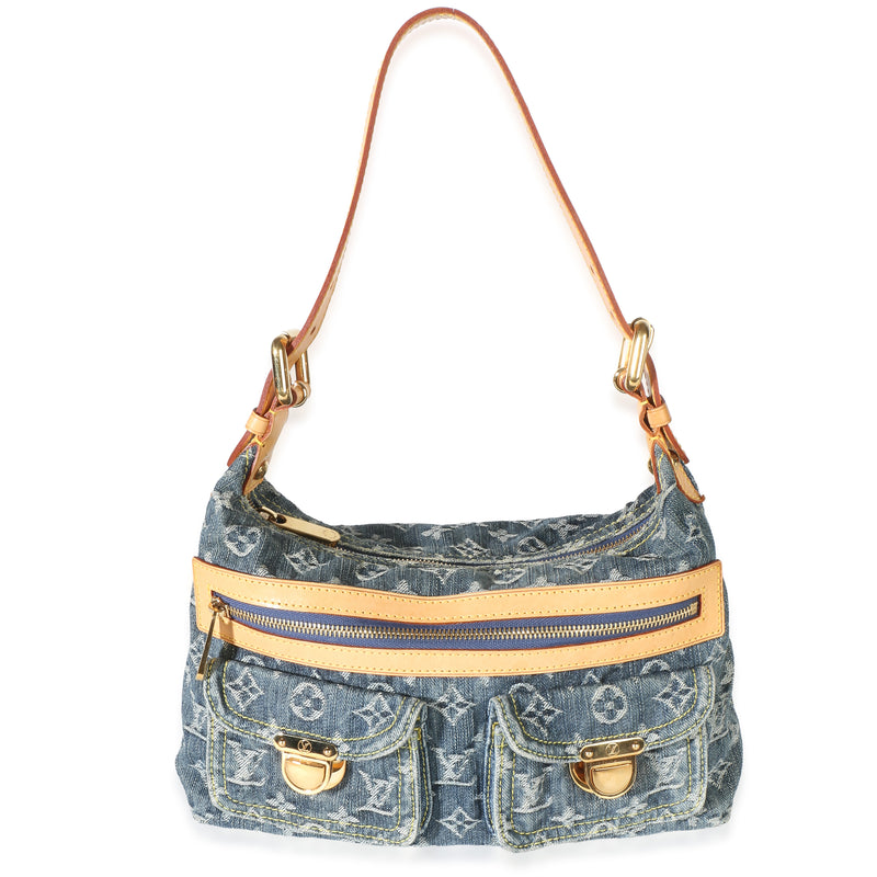 Louis Vuitton Blue Monogram Denim Baggy PM Handbag id