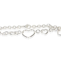 Tiffany & Co. Sterling Silver Open Heart Link Necklace 2