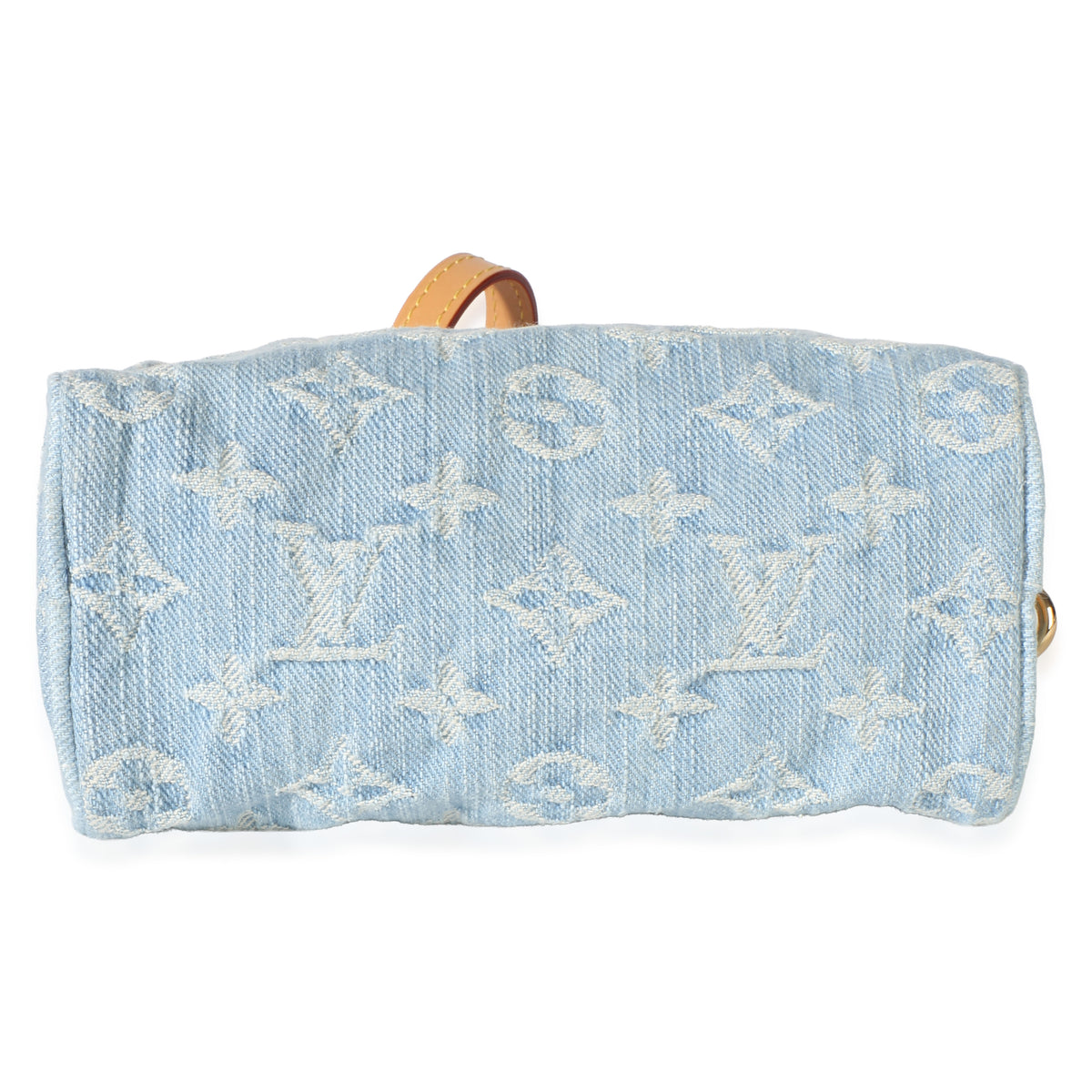 Louis Vuitton Sky Blue Monogram Denim Nano Speedy Handbag 5