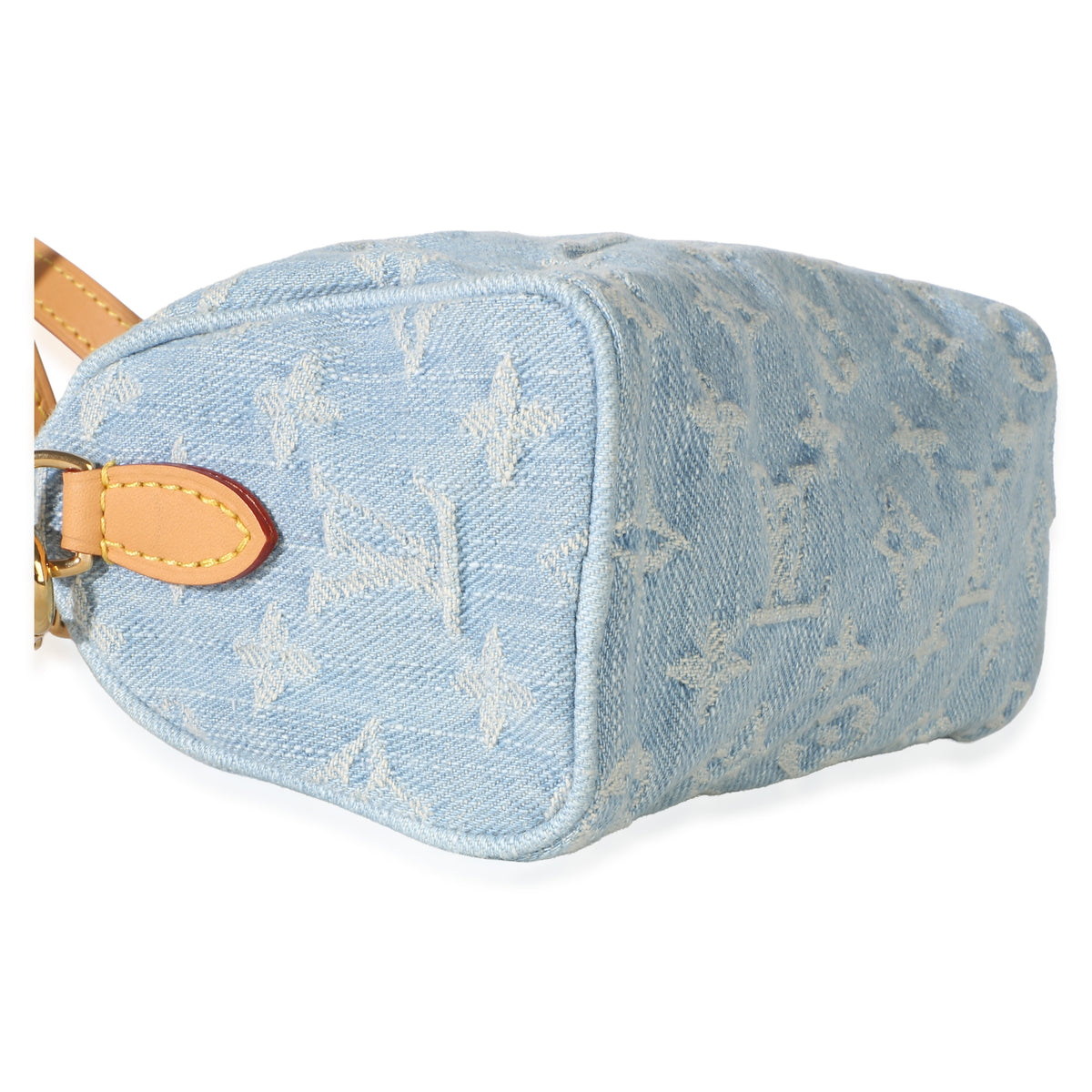 Louis Vuitton Sky Blue Monogram Denim Nano Speedy Handbag 7