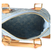 Louis Vuitton Sky Blue Monogram Denim Nano Speedy Handbag 8