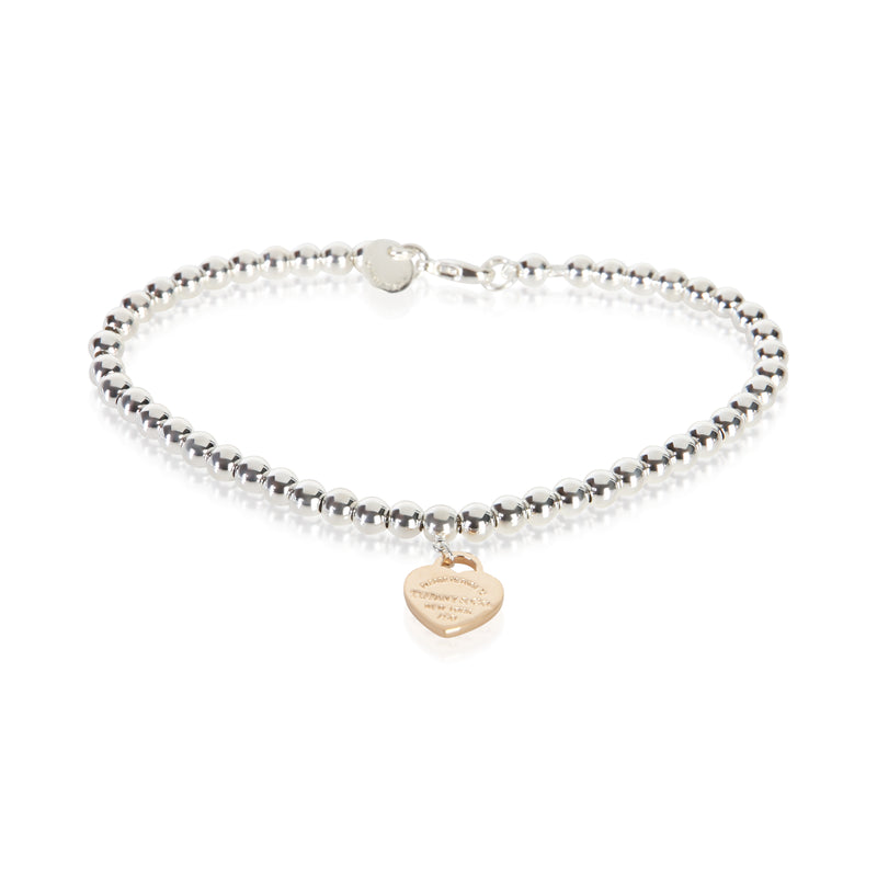 Tiffany & Co. Rose Gold & Sterling Silver Return To Tiffany Bracelet fv