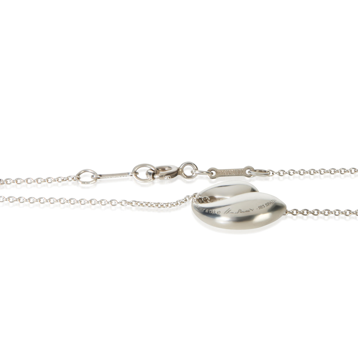 Tiffany & Co. Sterling Silver Elsa Peretti Double Teardrop Pendant 2