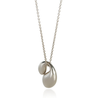 Tiffany & Co. Sterling Silver Elsa Peretti Double Teardrop Pendant fv