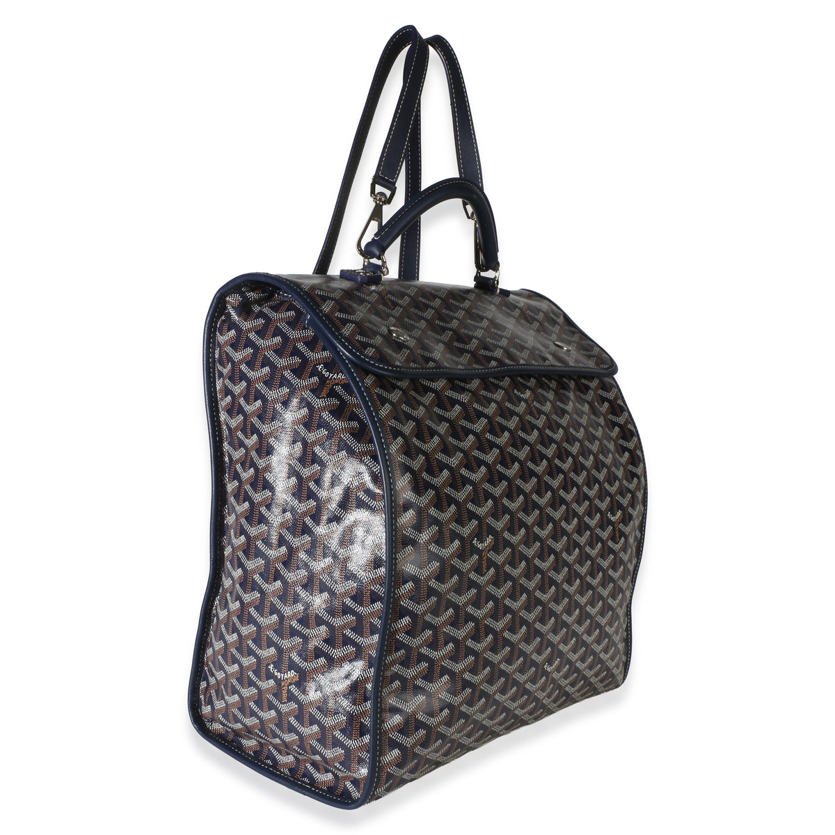 Goyard Navy ine Canvas Saint Léger Backpack Handbag 3