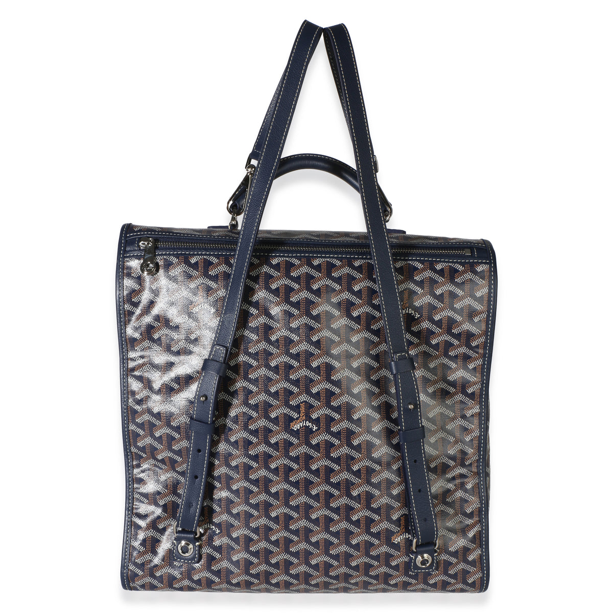 Goyard Navy ine Canvas Saint Léger Backpack Handbag 4