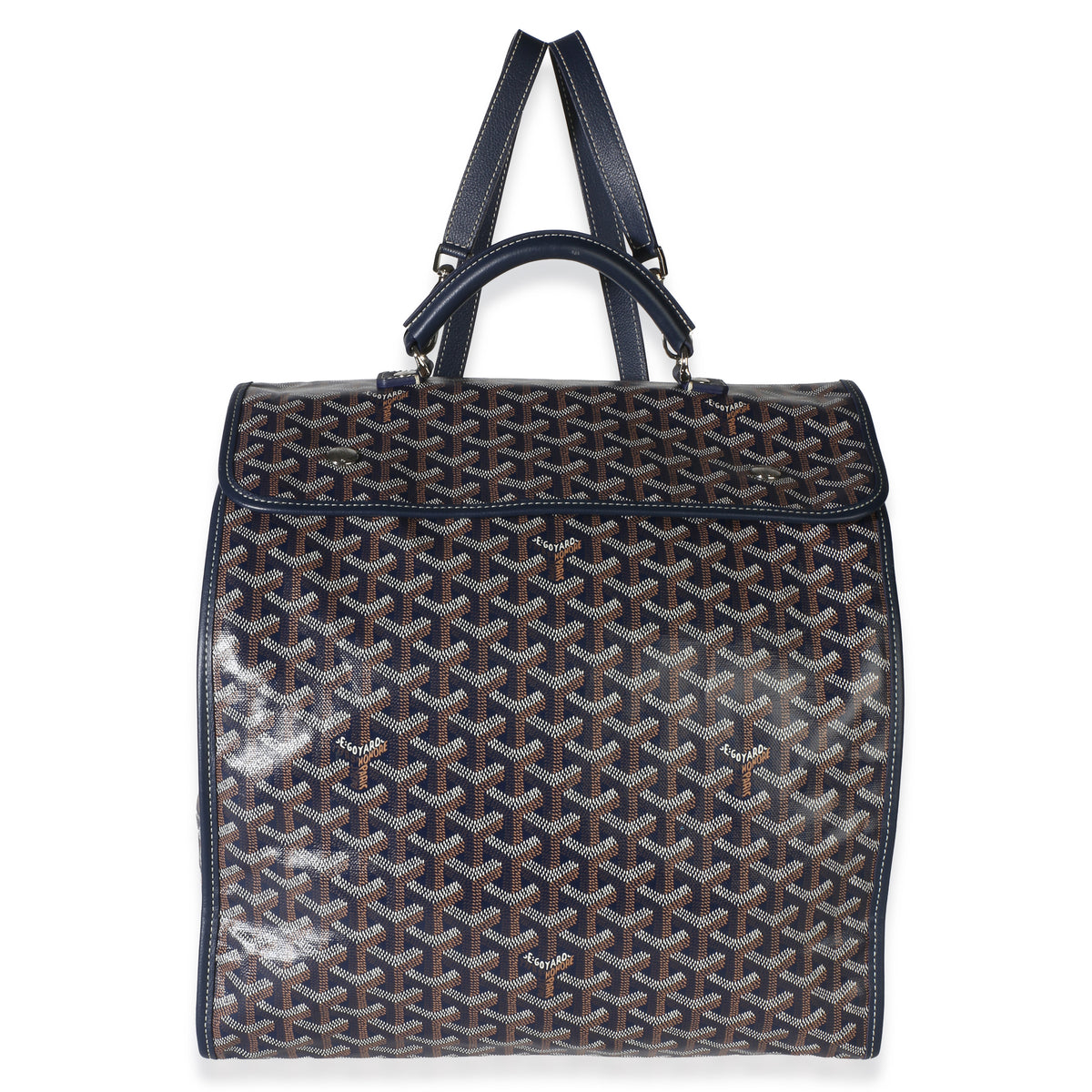 Goyard Navy ine Canvas Saint Léger Backpack Handbag id