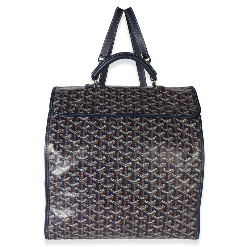Goyard Navy ine Canvas Saint Léger Backpack Handbag id