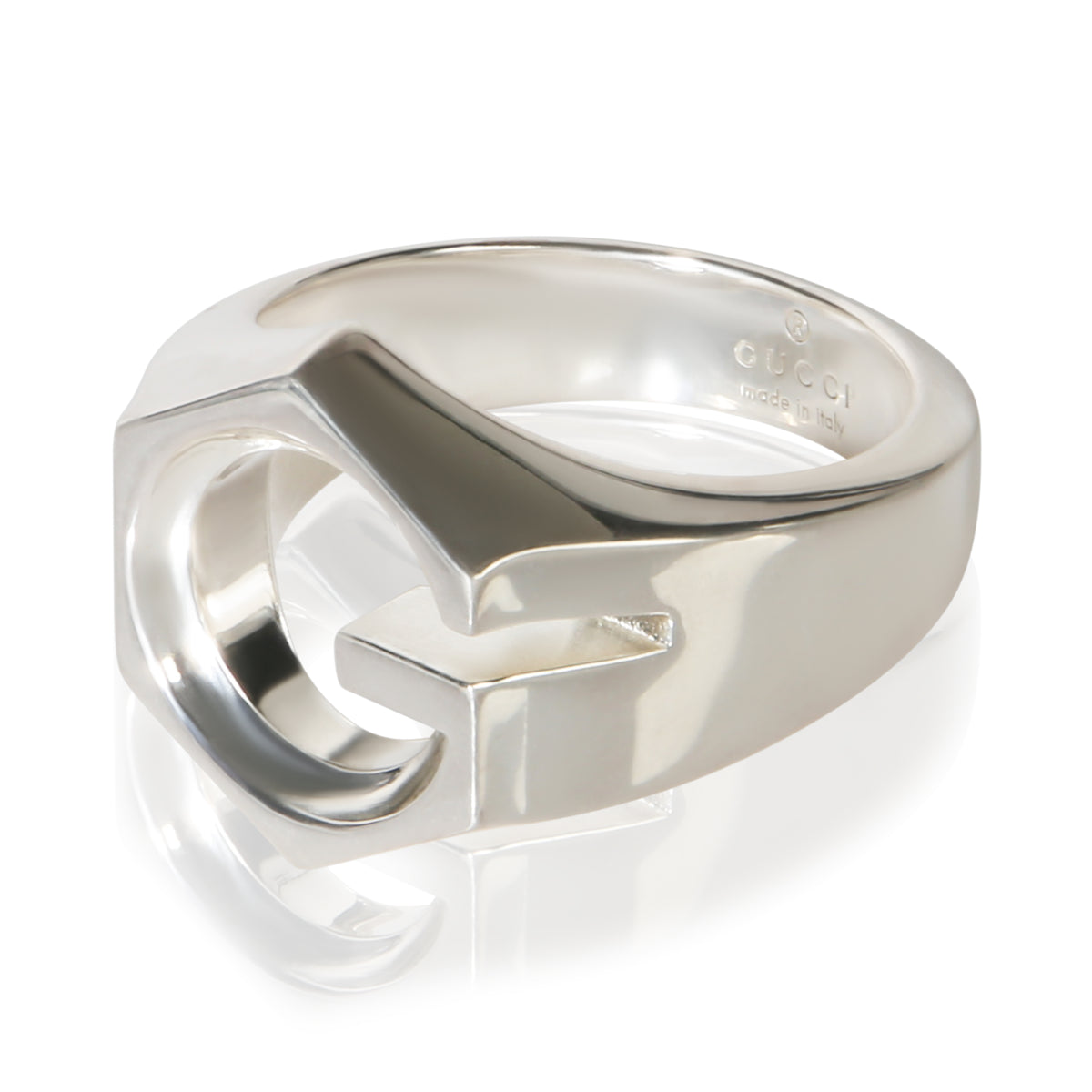 Gucci Sterling Silver G Cube Ring 2