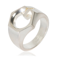 Gucci Sterling Silver G Cube Ring clasp