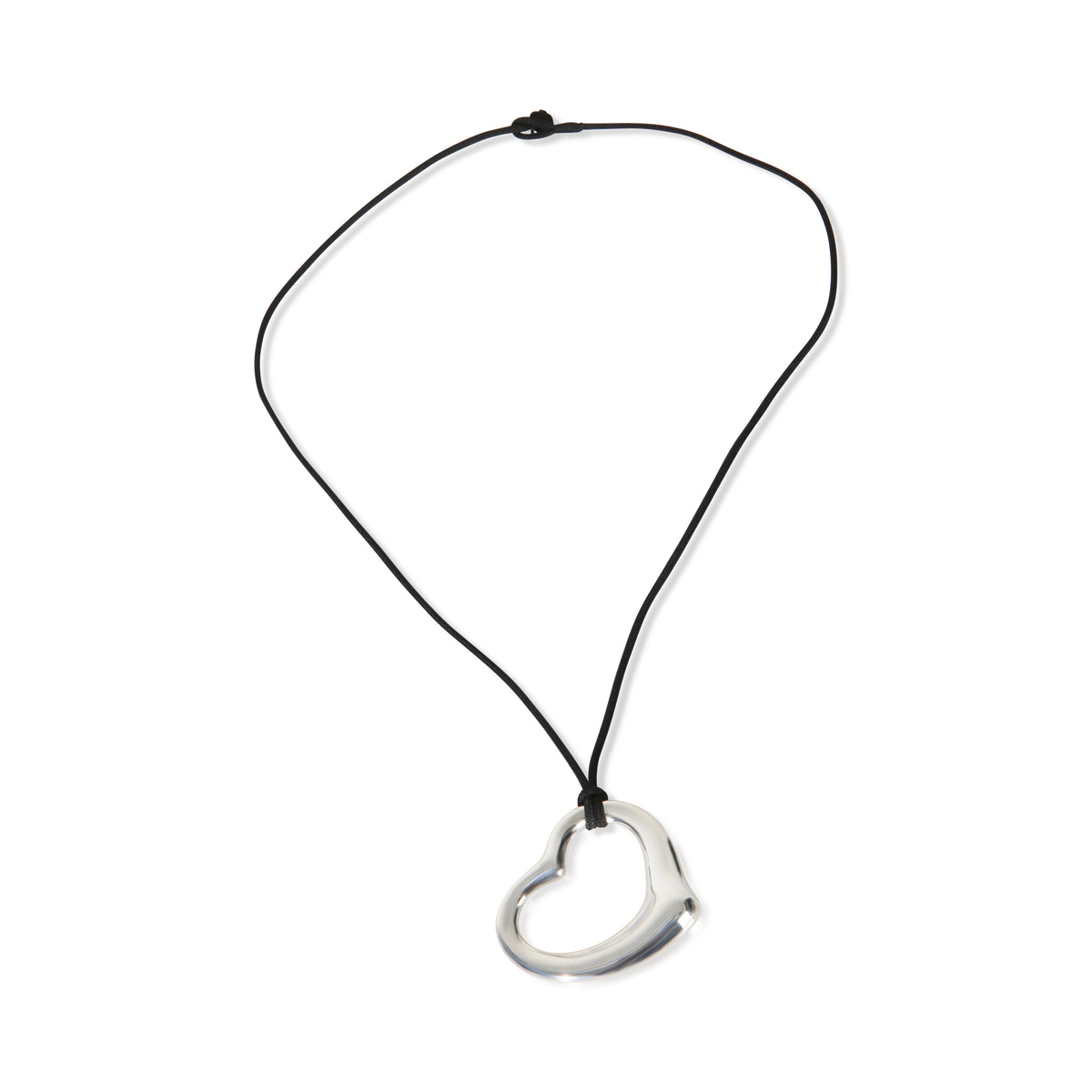Tiffany & Co. Sterling Silver Elsa Peretti Open Heart Pendant