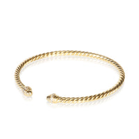 David Yurman Yellow Gold Diamond Cablespira Bracelet 2