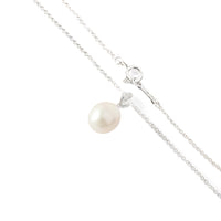 Tiffany & Co. Sterling Silver Pearl Paloma Picasso Olive Leaf Pendant clasp