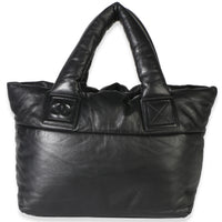 Chanel Black Burgundy Quilted Lambskin Small Coco Cocoon Reversible Tote Handbag id