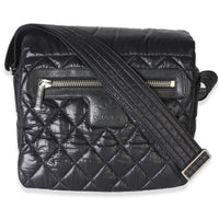 Chanel Black Quilted Nylon Small Coco Cocoon Messenger Bag Handbag id