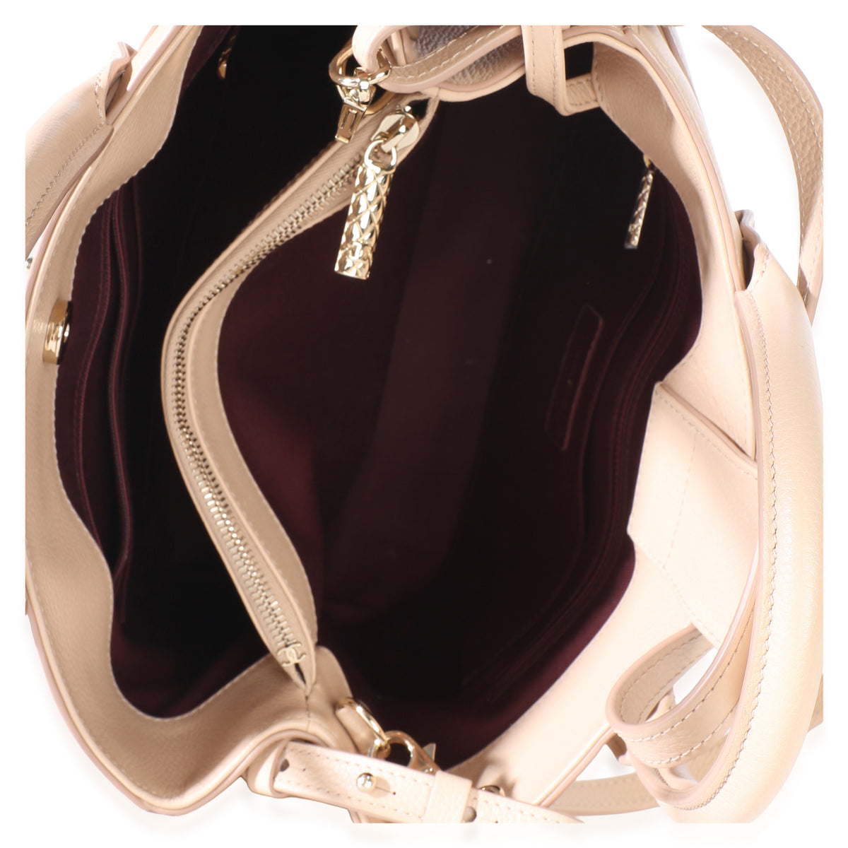 Chanel Light Beige Grained Calfskin Medium Neo Executive Shopper Tote Handbag 8