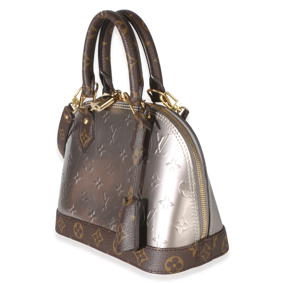 Louis Vuitton Bitume Metallise Vernis Epi Monogram Alma BB Handbag 2