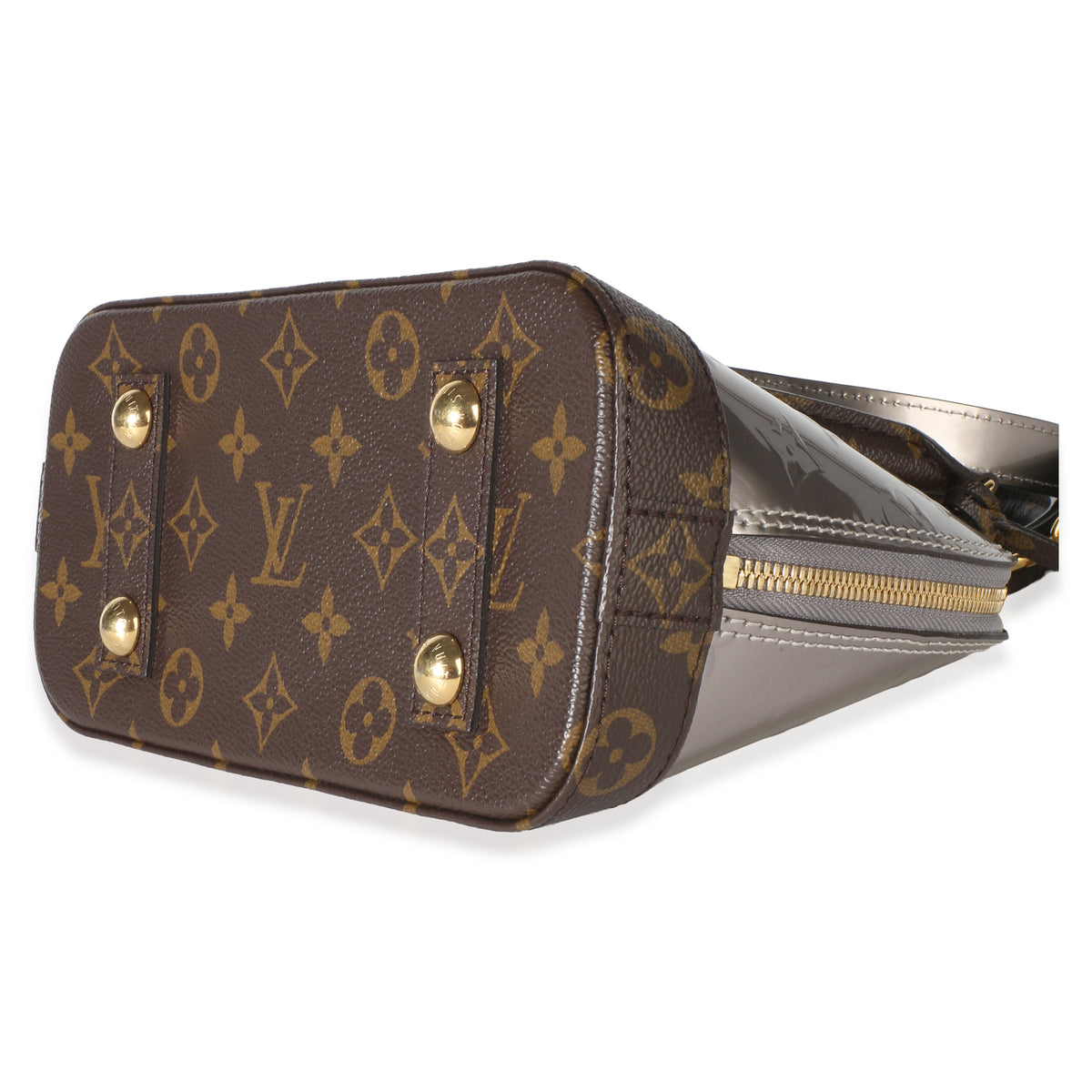 Louis Vuitton Bitume Metallise Vernis Epi Monogram Alma BB Handbag 7
