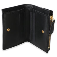 Fendi Black Nappa Zucca Compact Wallet Wallet 8