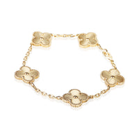 Van Cleef & Arpels Yellow Gold Vintage Alhambra Bracelet 2