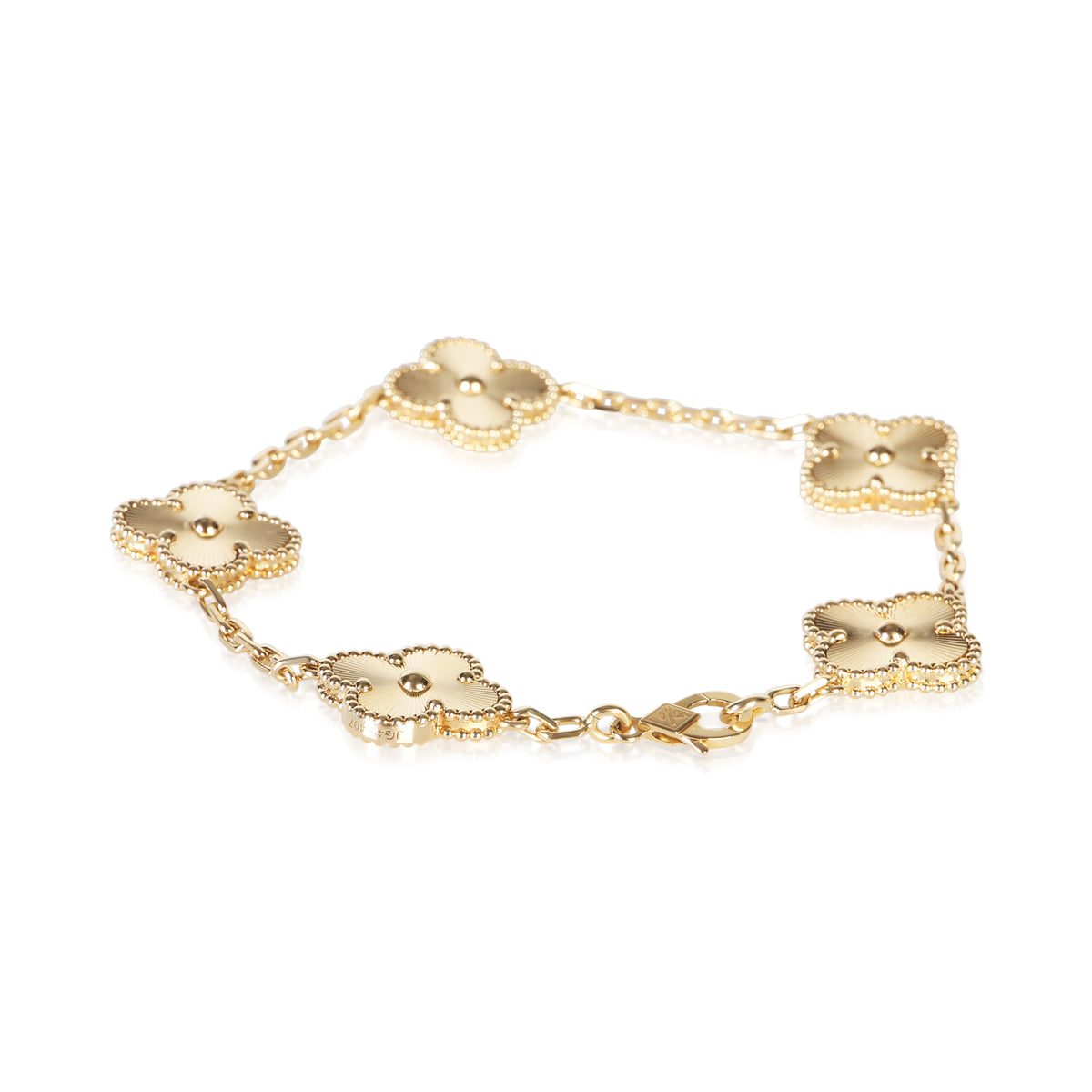 Van Cleef & Arpels Yellow Gold Vintage Alhambra Bracelet 3