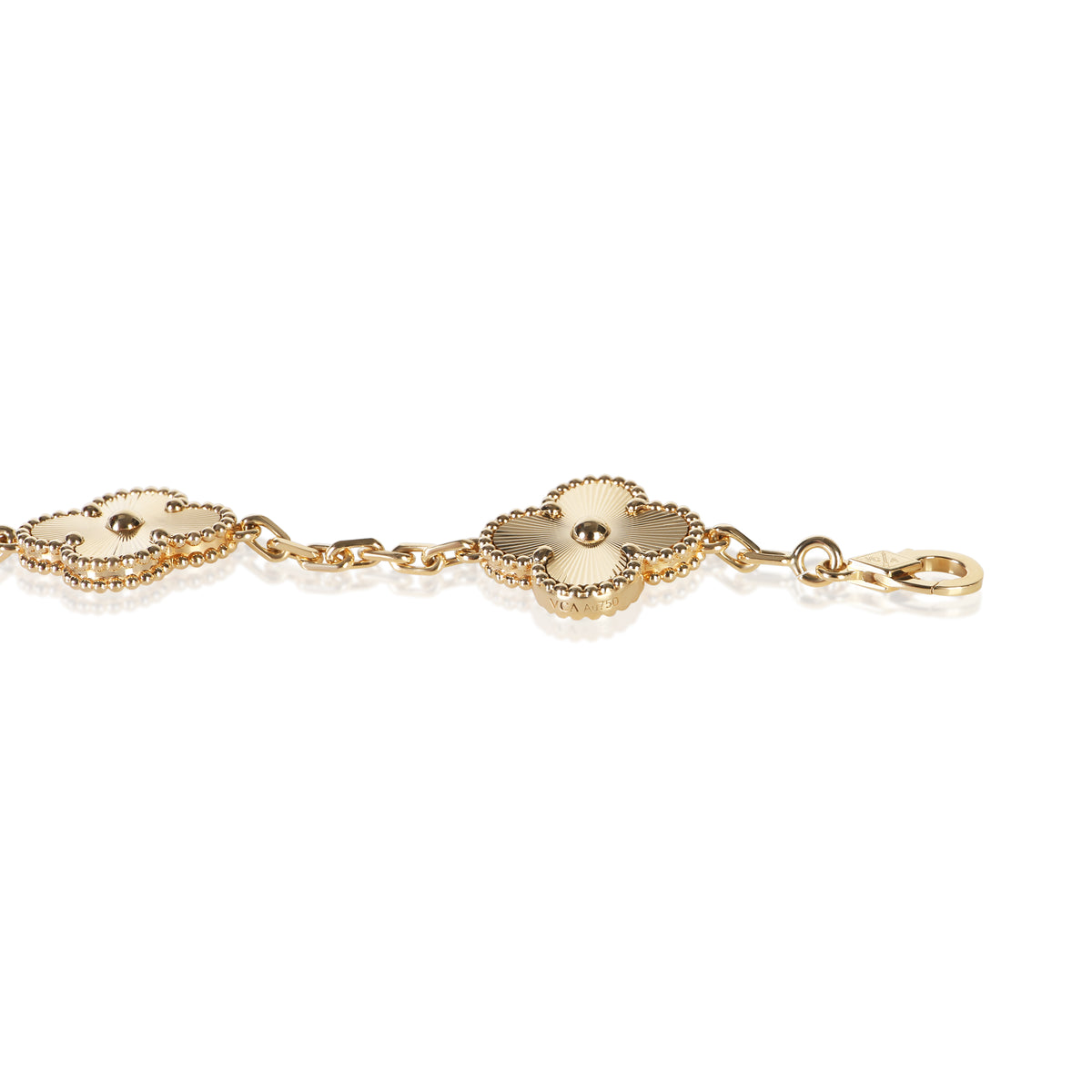 Van Cleef & Arpels Yellow Gold Vintage Alhambra Bracelet 4