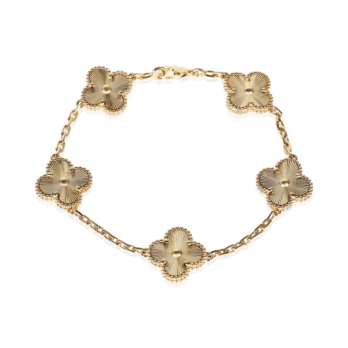 Van Cleef & Arpels Yellow Gold Vintage Alhambra Bracelet fv