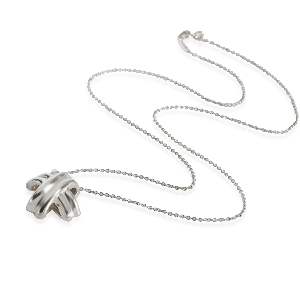 Tiffany & Co. Sterling Silver Signature X Pendant pv