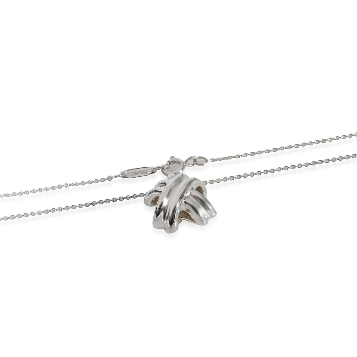 Tiffany & Co. Sterling Silver Signature X Pendant sv