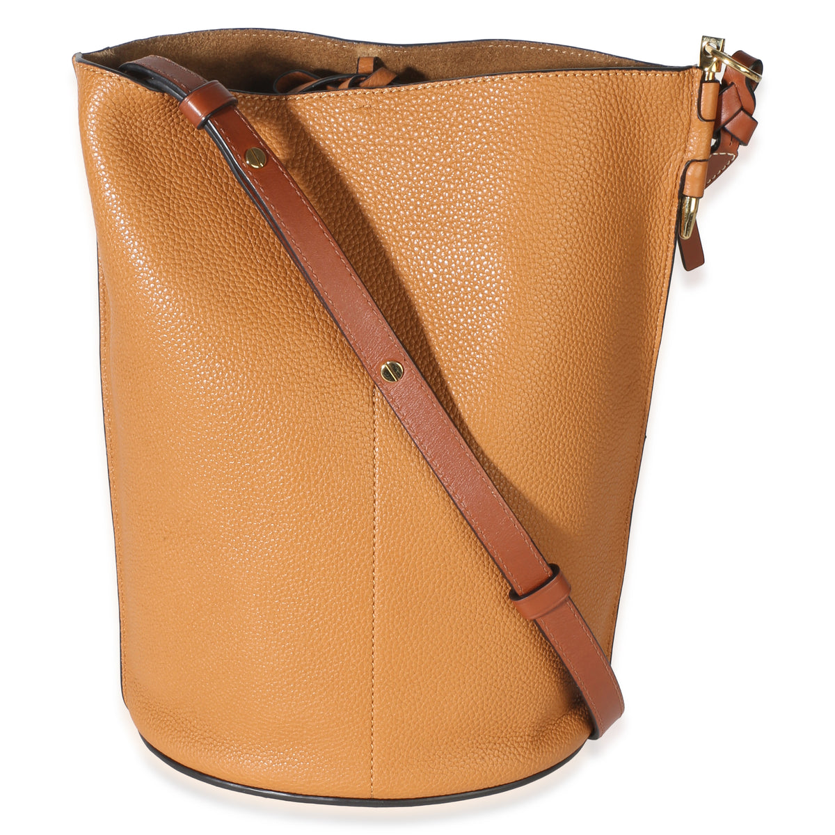 Loewe Tan Soft Grained Calfskin Gate Bucket Bag Handbag 4