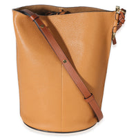 Loewe Tan Soft Grained Calfskin Gate Bucket Bag Handbag 4