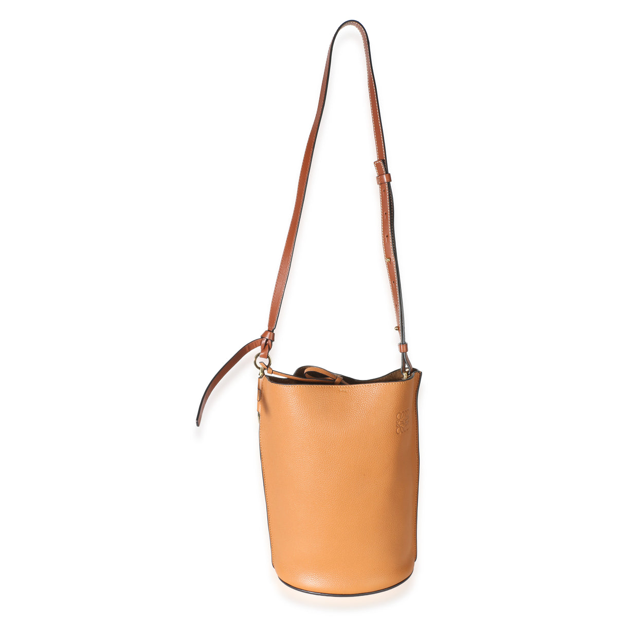 Loewe Tan Soft Grained Calfskin Gate Bucket Bag Handbag 9