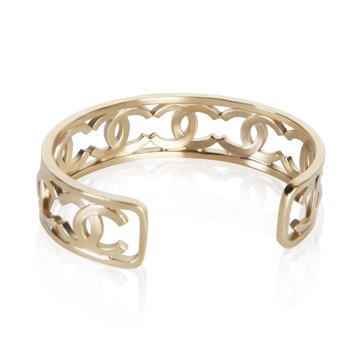Chanel Gold Plated 2019 CC Cuff Bracelet 3