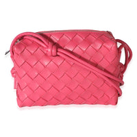 Bottega Veneta Pink Intrecciato Nappa Mini Loop Handbag 4