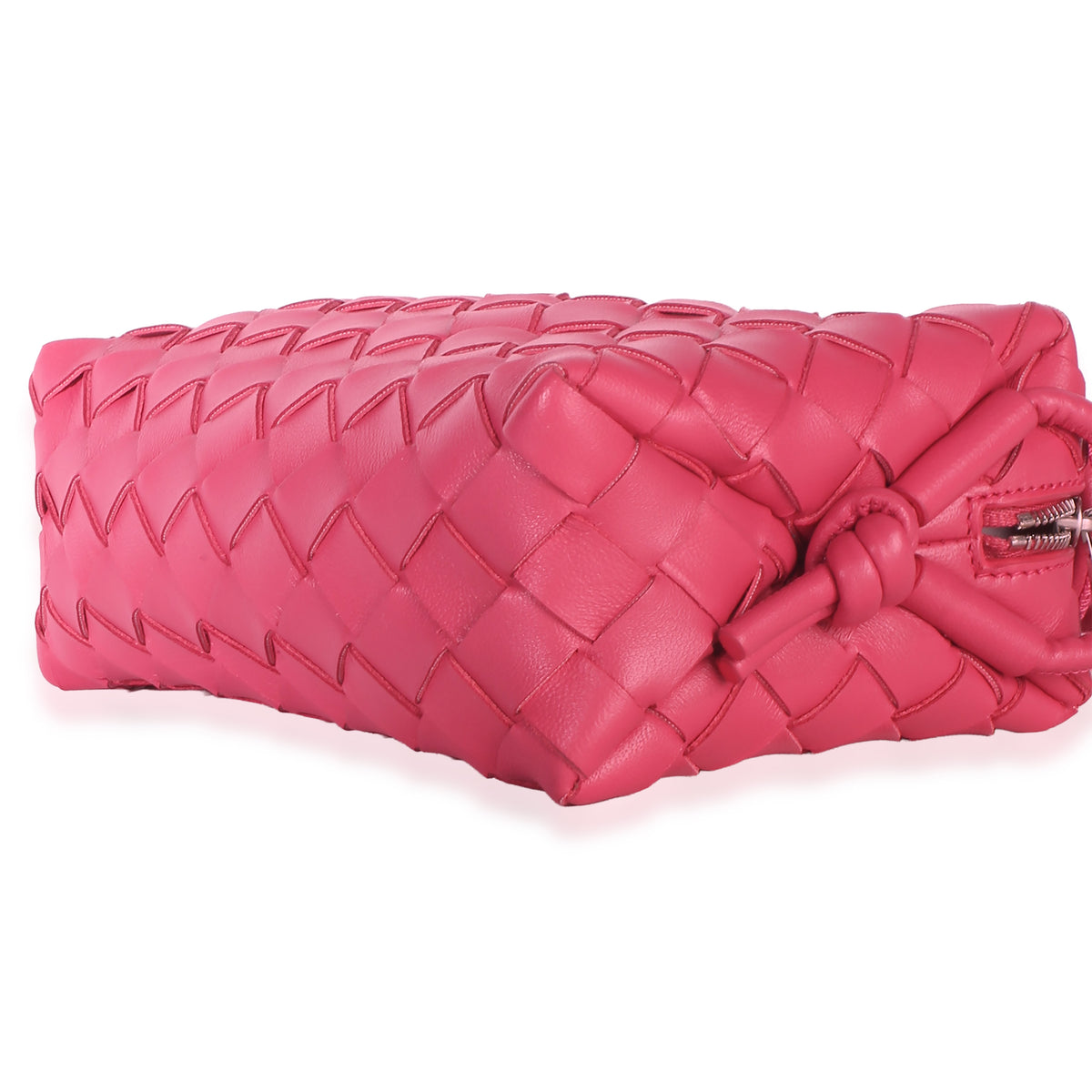 Bottega Veneta Pink Intrecciato Nappa Mini Loop Handbag 6