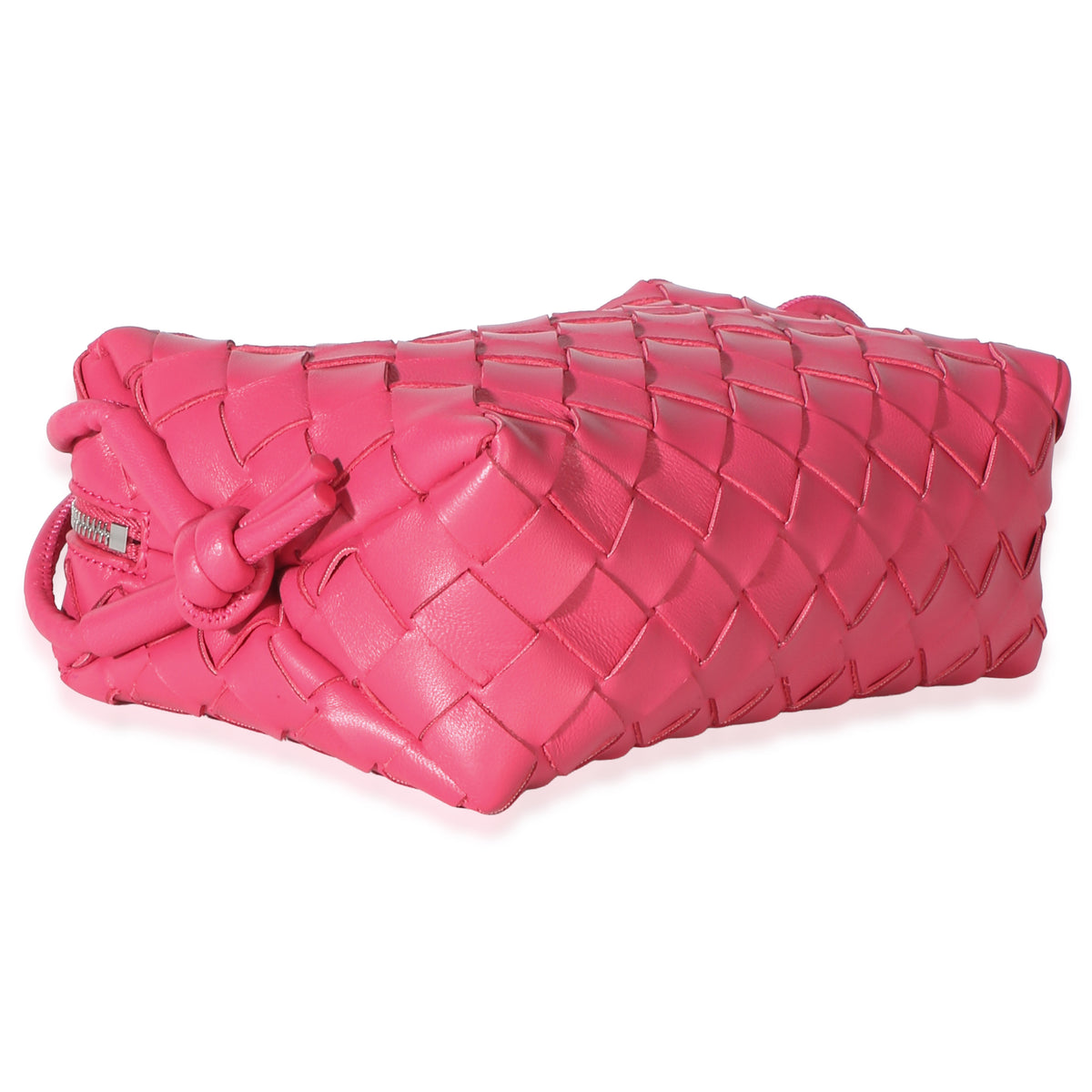 Bottega Veneta Pink Intrecciato Nappa Mini Loop Handbag 7
