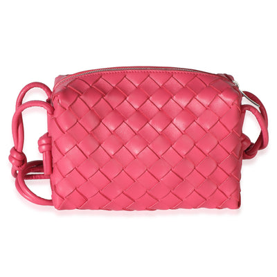 Bottega Veneta Pink Nappa Intrecciato Mini Loop Handbag id