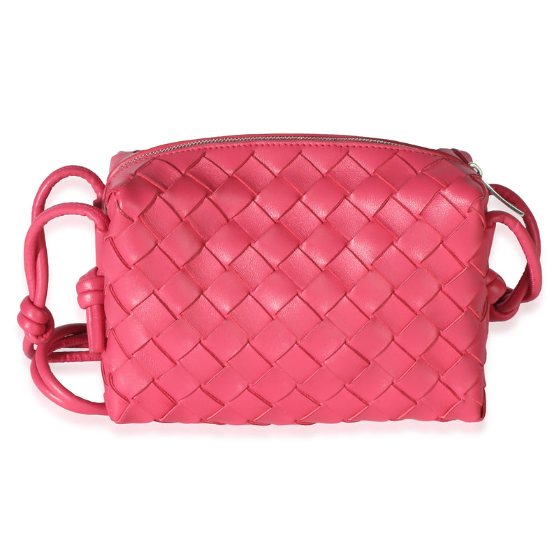 Bottega Veneta Pink Nappa Intrecciato Mini Loop Handbag id