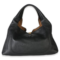 Gucci Black Grained Calfskin Softbit Maxi Shoulder Bag Handbag 4
