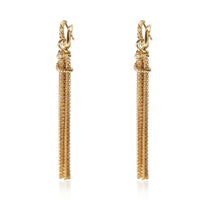 David Yurman Yellow Gold Diamond Helena Tassel Earrings clasp