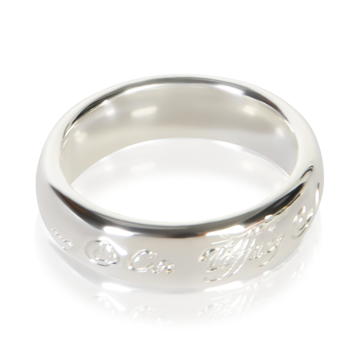 Tiffany & Co. Sterling Silver Notes Ring 3