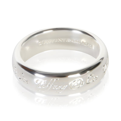 Tiffany & Co. Sterling Silver Notes Ring fv