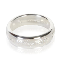 Tiffany & Co. Sterling Silver Notes Ring fv