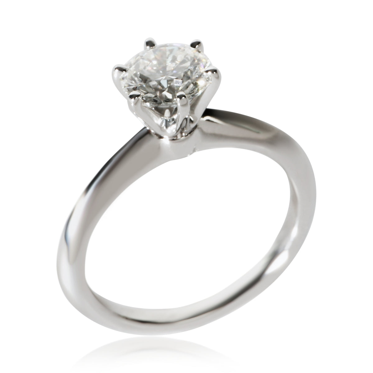 Tiffany & Co. 0.9 ct Round Brilliant Diamond Engagement Ring 7