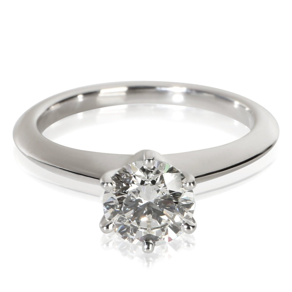 Tiffany & Co. 0.9 ct Round Brilliant Diamond Engagement Ring fv