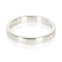 Tiffany & Co. Sterling Silver Notes I Love You Band fv