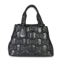 Gucci Black GG Matelasse Calfskin Large Tote Handbag id